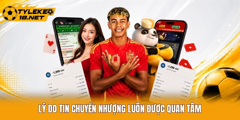 Lý do tin chuyển nhượng luôn được quan tâm