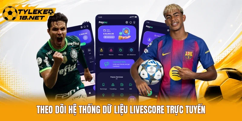 Theo dõi hệ thống dữ liệu livescore trực tuyến